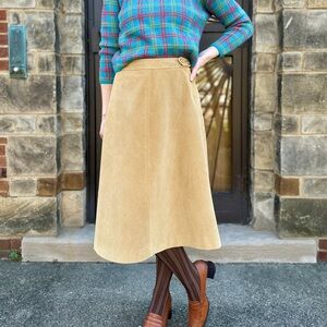 1980s Eddie Bauer Corduroy Skirt